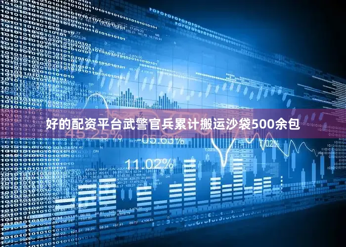 好的配资平台武警官兵累计搬运沙袋500余包